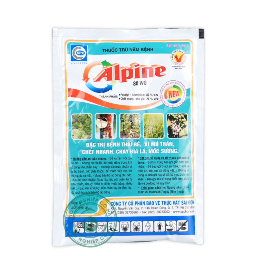 ALPINE | Đặc trị Thối rễ – Xì mũ – Chết nhanh – Cháy bìa lá – Mốc sương | Sài gòn SPC