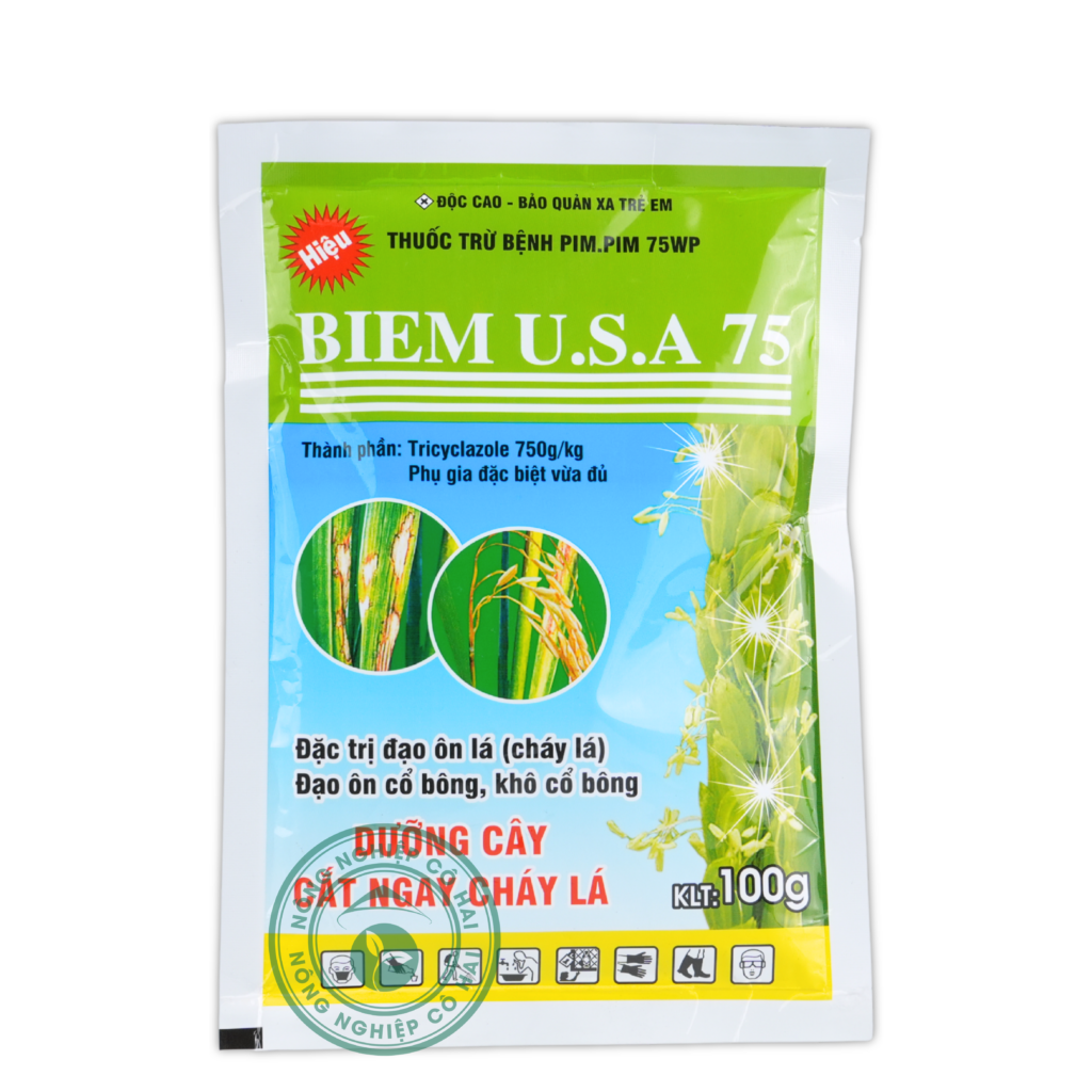 BIEM U.S.A 75 | Đặc trị đạo ôn lá – Đạo ôn cổ bông – Khô cổ bông | Eurotech