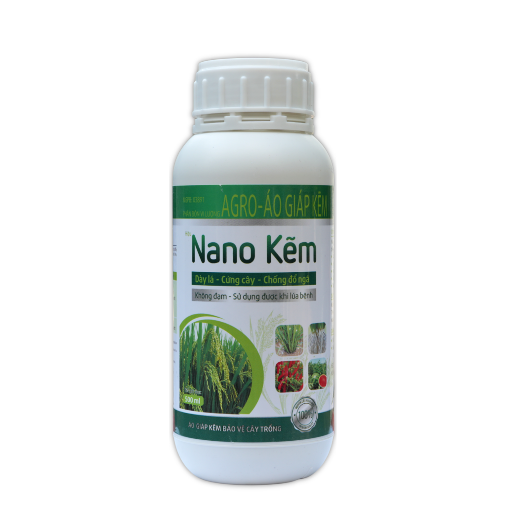 NANO KẼM | Dày lá – Cứng cây – Chống đổ ngã | Agrotech