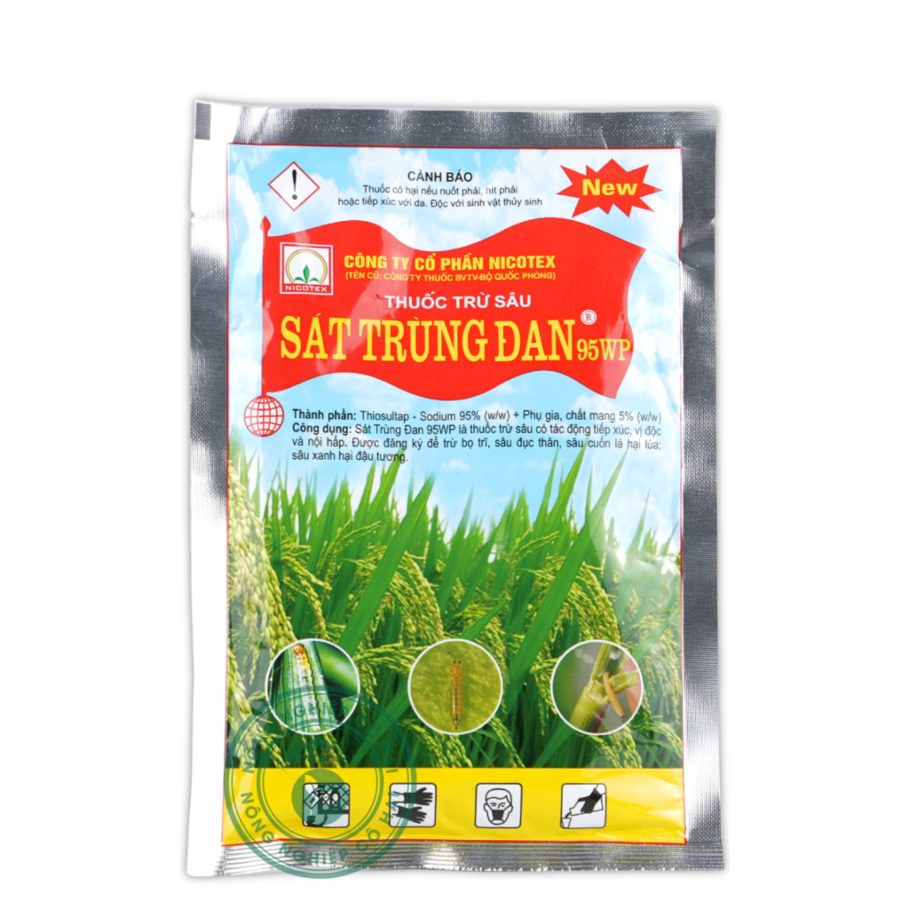 SÁT TRÙNG ĐANG 95WP | Đặc trị Sâu đục thân – Bọ trĩ – Sâu cuốn lá – Sâu xanh